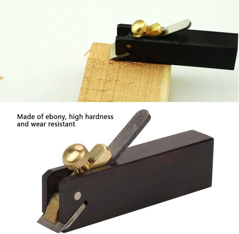 LIXINDEE Mini Wood Planer Hand Tool, Pocket Plane, Tiny Ebony Plane for Wood,Small Hand Plane Wood Planer Woodcraft Tool, Perfect for Woodworking, Trimming, Surface Smoothing (C Plane) - Image 4
